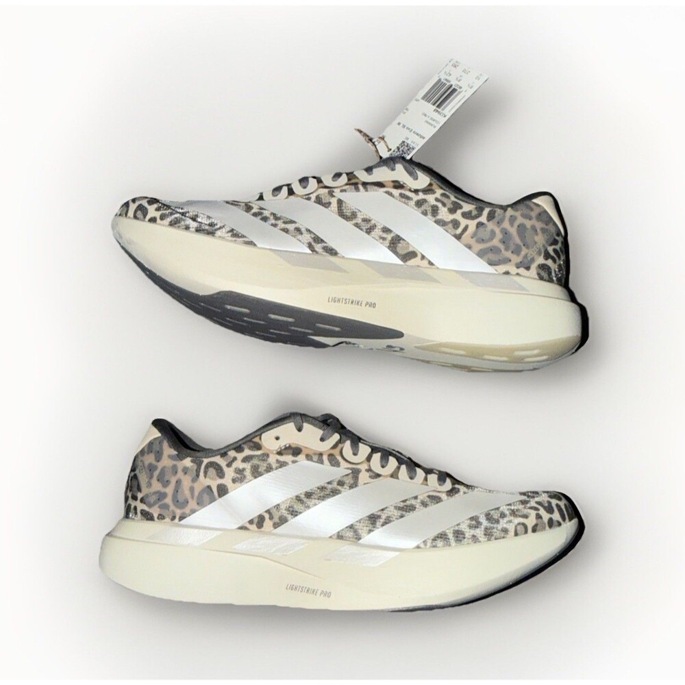 Adidas Adizero EVO SL Leopard Animal Print Running Shoes Women’s Size 10 NWT
